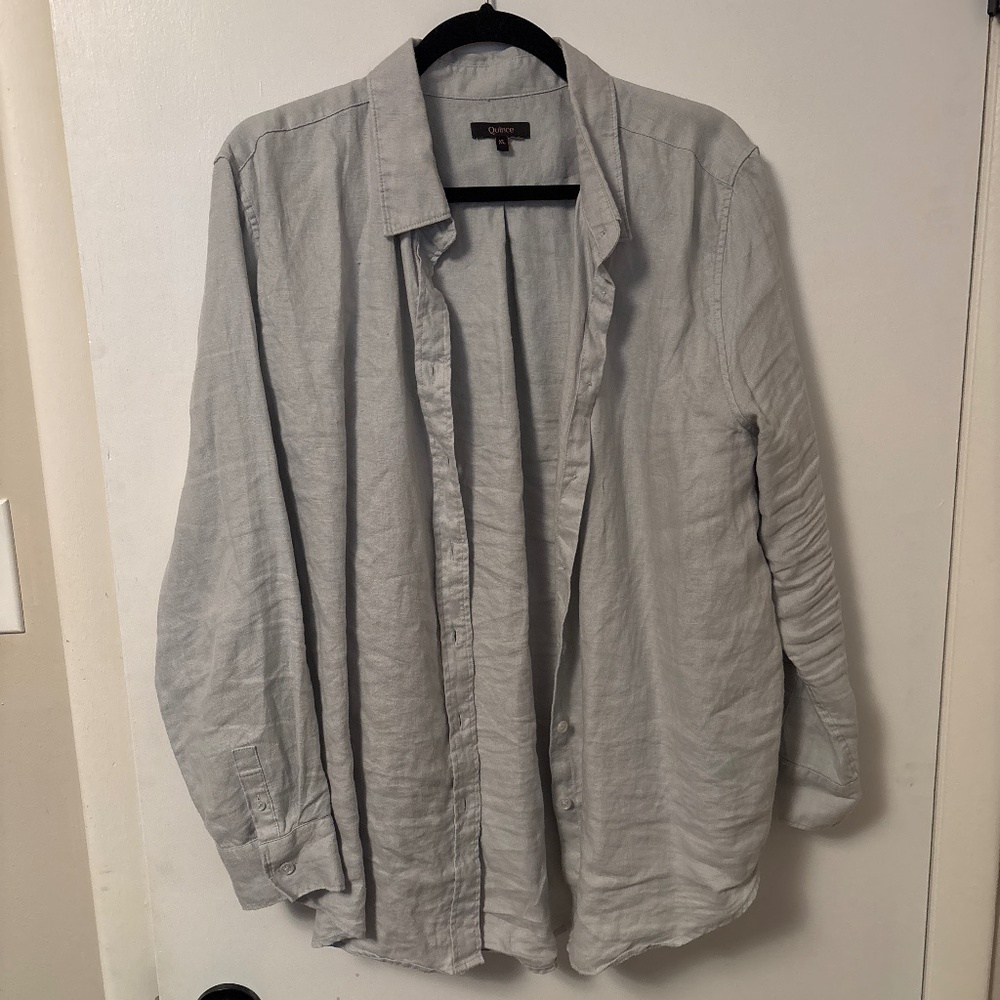 Quince Linen Button Down